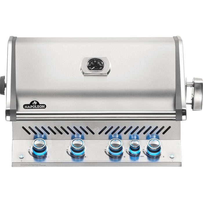 Napoleon Prestige PRO 500 Built-In Gas Grill With Infrared Rear Burner & Rotisserie Kit