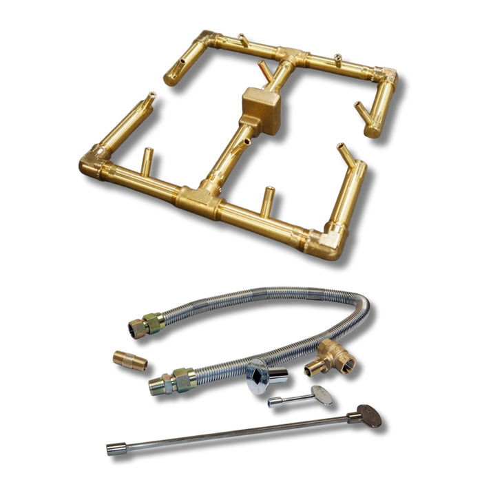 Warming Trends 120K BTU Crossfire CFB Original Brass Burner With Waterstop