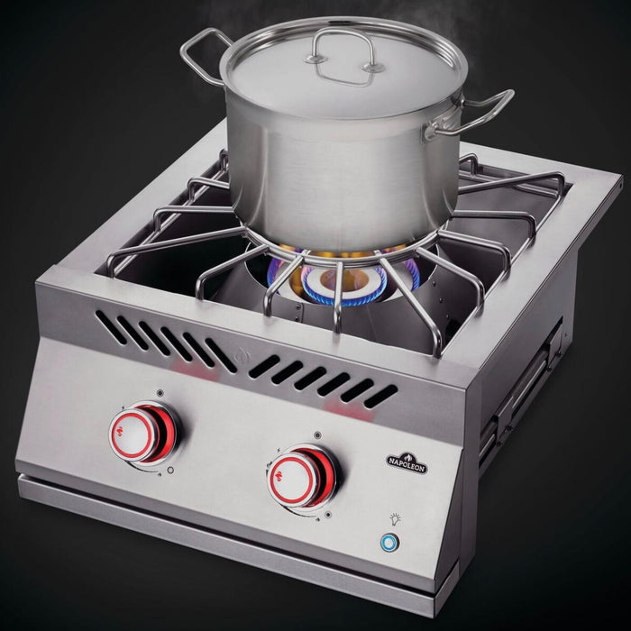 Napoleon Built-In 700 Series Gas Power Burner With Stainless Steel Cover