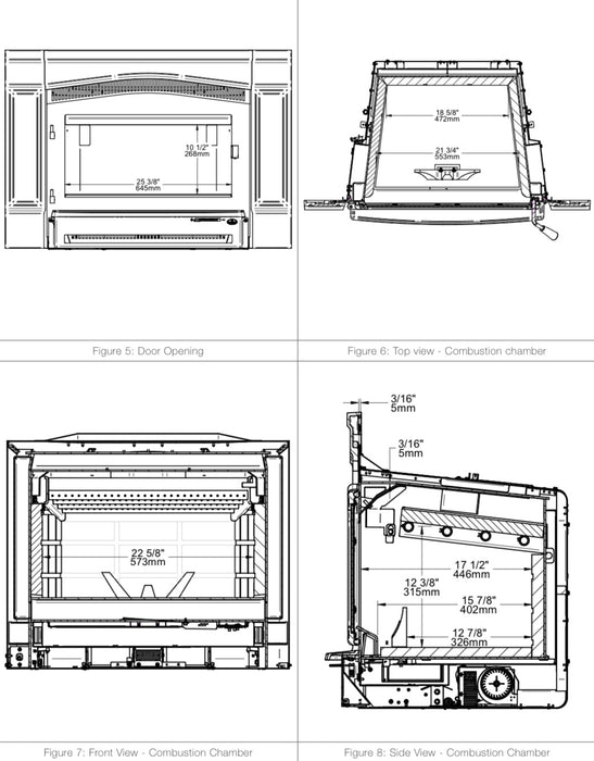 Osburn 44-Inch Matrix 2700 Wood Burning Fireplace Insert - OB02700