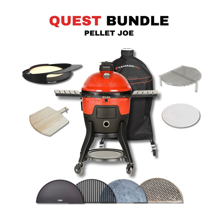 Kamado Joe Pellet Joe 18-Inch Ceramic Kamado Pellet Grill Bundle - KJ15260020