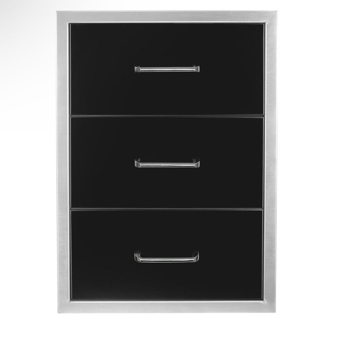 Wildfire 19 X 26 Triple Access Drawer - WF-TDW1926-BSS