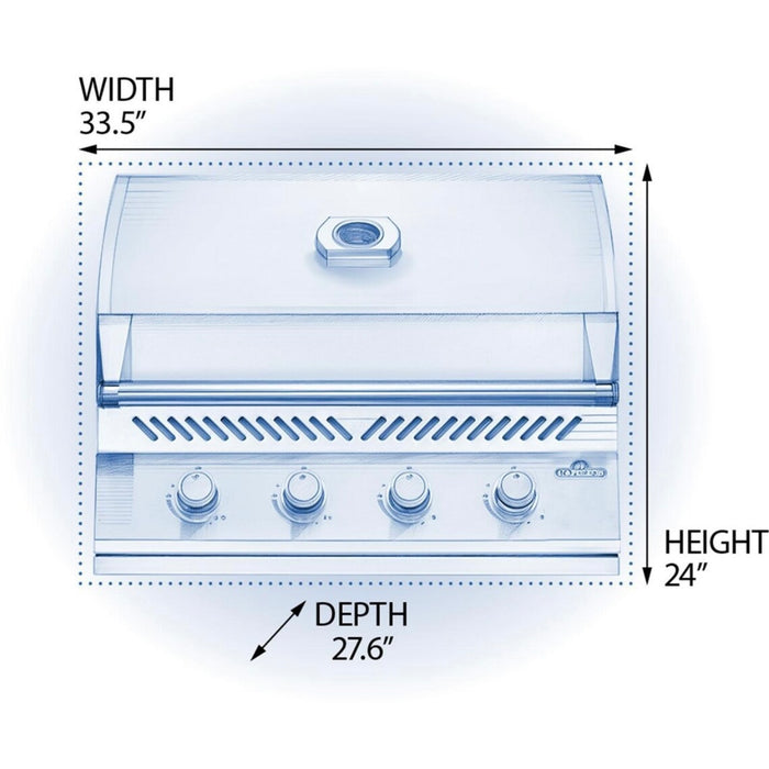 Napoleon Oasis 100 Modular Island Bundle With Built-In 500 Series 32-Inch Gas Grill