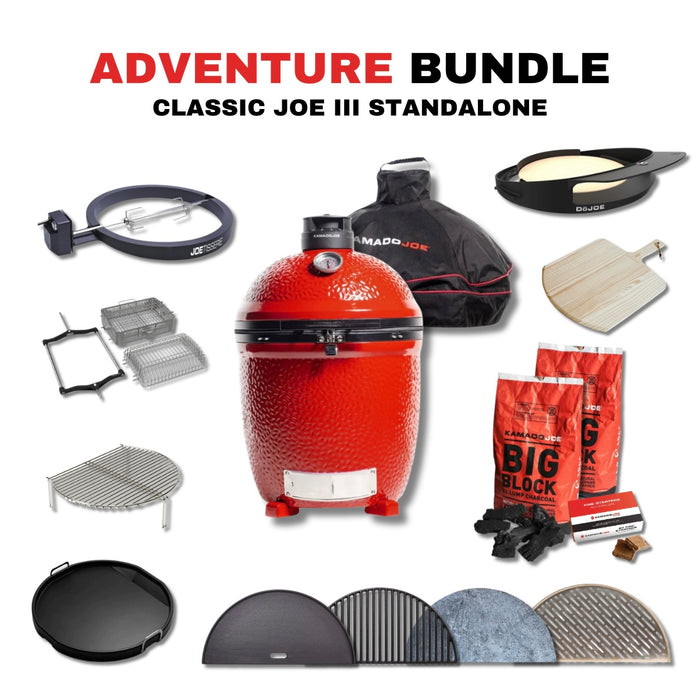 Kamado Joe Classic Joe III Standalone 18-inch Charcoal Grill Bundle - KJ15040721