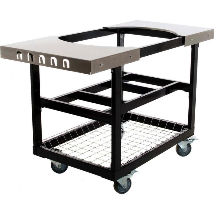 Primo Steel Cart With Stainless Steel Side Tables For Oval XL / Oval Large - PG00370