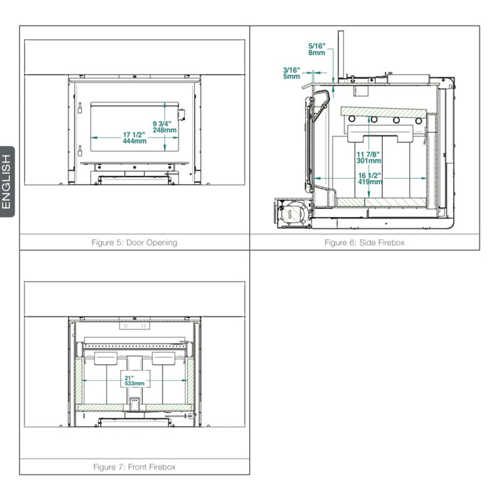 Osburn 28-Inch 2000 Wood Burning Fireplace Insert With 30% Tax Credit Eligibility - OB02016