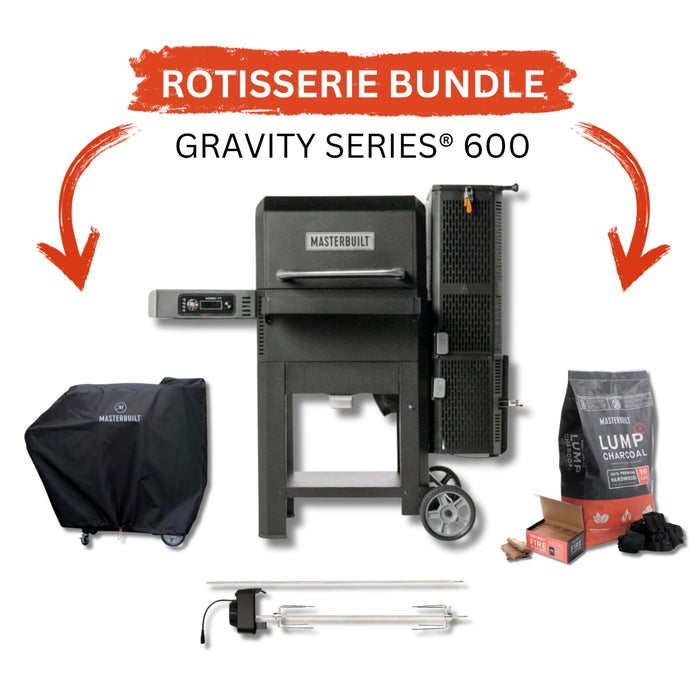 Masterbuilt Gravity Series 600 Digital Digital Charcoal Grill + Smoker Bundle - MB20041023