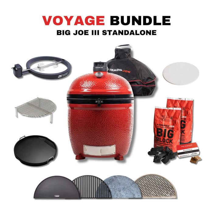 Kamado Joe Big Joe III Standalone 24-inch Charcoal Grill Bundle - KJ15040821