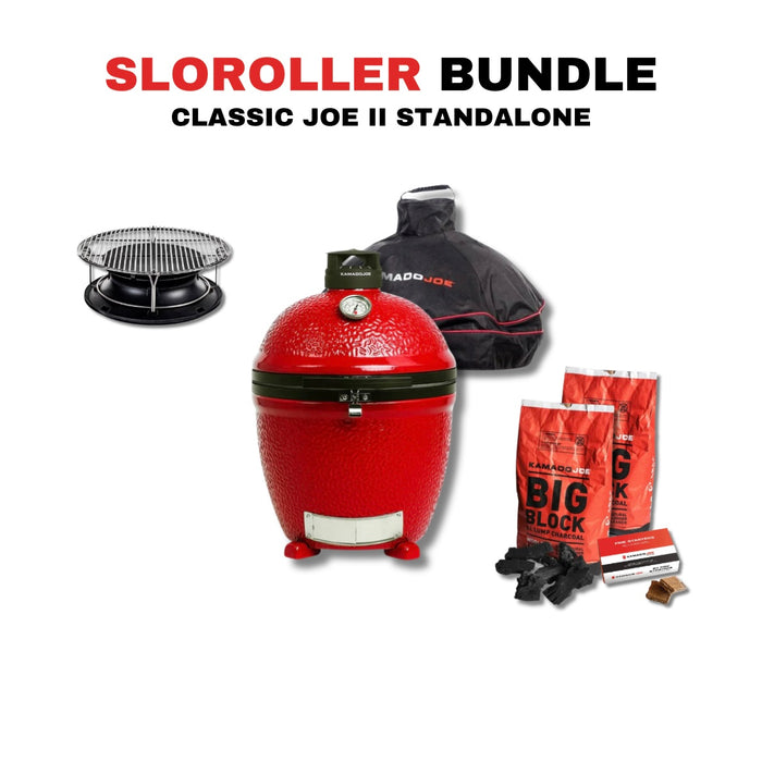 Kamado Joe Classic Joe II Standalone 18-inch Charcoal Grill Bundle - KJ23NRHC