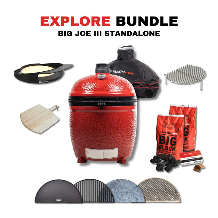 Kamado Joe Big Joe III Standalone 24-inch Charcoal Grill Bundle - KJ15040821