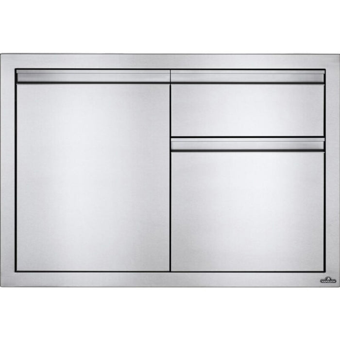 Napoleon Built-In 36" X 24" Single Door & Waste Bin Drawer & Paper Towel Holder Combo - BI-3624-1D1W