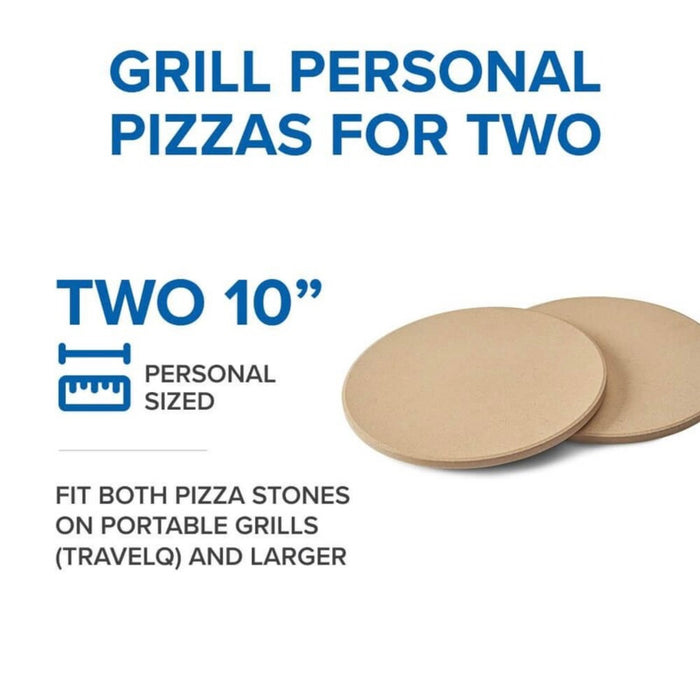 Napoleon 10-Inch Personal Sized Pizza Stone Set - Set Of 2 - 70000