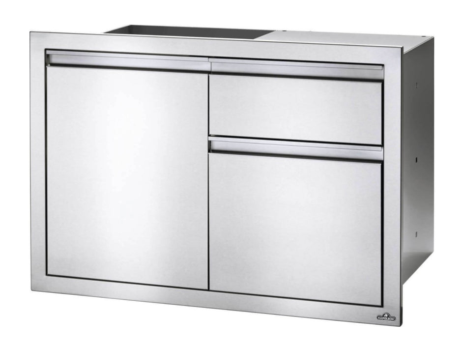 Napoleon 36-Inch Stainless Steel Single Door and Double Drawer - BI-3624-1D2DR