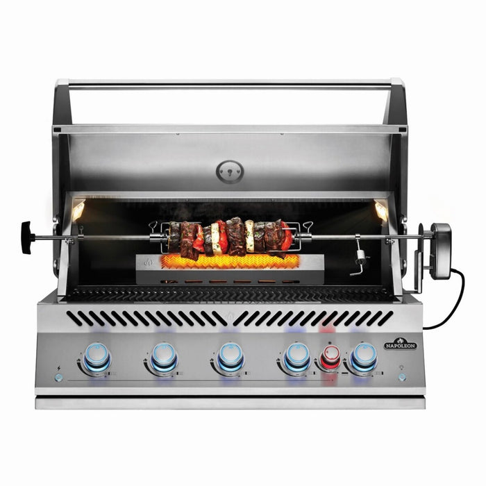 Napoleon Built-In 700 Series 38-Inch Gas Grill With Infrared Rear Burner & Rotisserie Kit