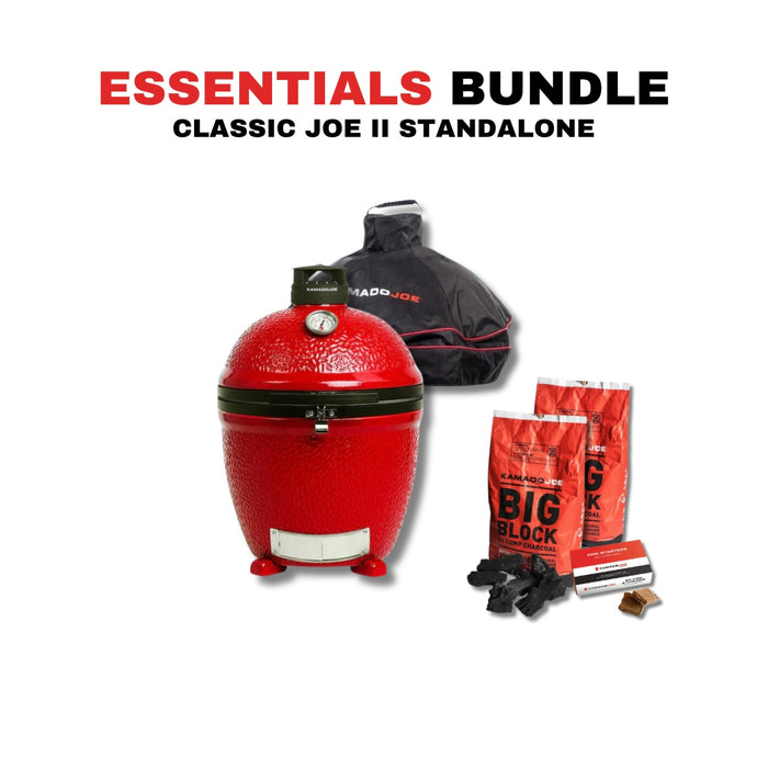 Kamado Joe Classic Joe II Standalone 18-inch Charcoal Grill Bundle - KJ23NRHC