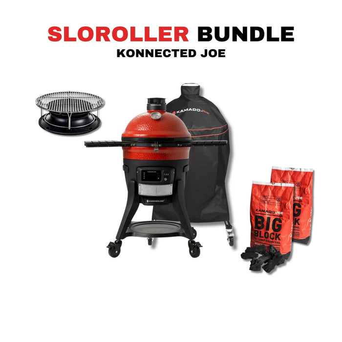 Kamado Joe Konnected Joe Auto-Ignition and Temperature Control Digital Charcoal Grill and Smoker Bundle - KJ15041123