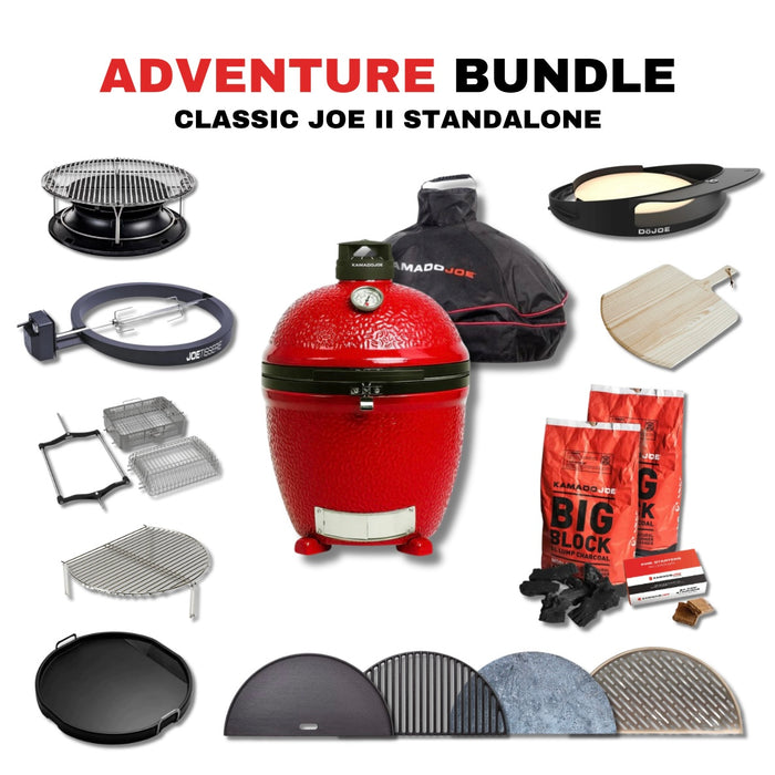 Kamado Joe Classic Joe II Standalone 18-inch Charcoal Grill Bundle - KJ23NRHC