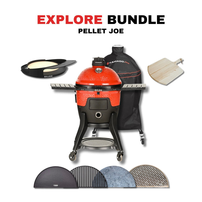 Kamado Joe Pellet Joe 18-Inch Ceramic Kamado Pellet Grill Bundle - KJ15260020