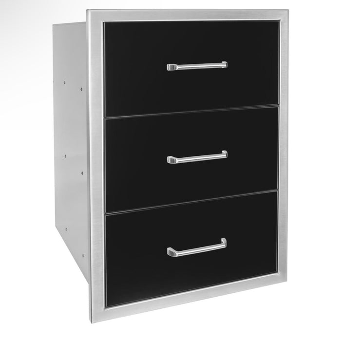 Wildfire 19 X 26 Triple Access Drawer - WF-TDW1926-BSS