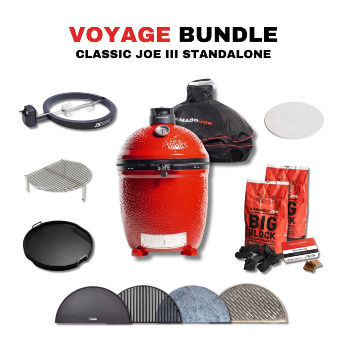 Kamado Joe Classic Joe III Standalone 18-inch Charcoal Grill Bundle - KJ15040721