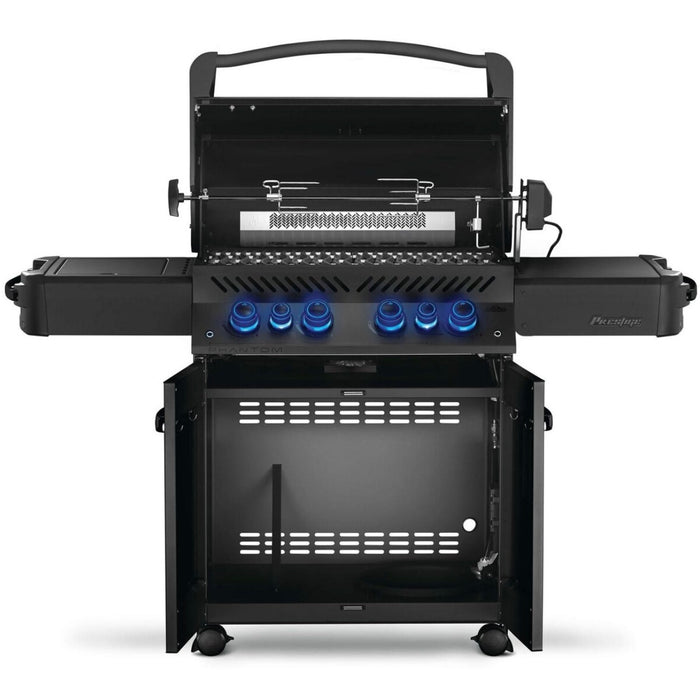 Napoleon Phantom Prestige 500 Gas Grill With Infrared Rear Burner, Infrared Side Burner, & Rotisserie Kit