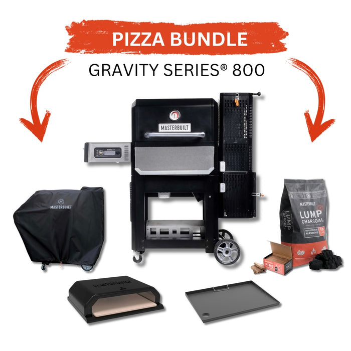 Masterbuilt Gravity Series 800 Digital Charcoal Griddle + Grill + Smoker Bundle - MB20040221