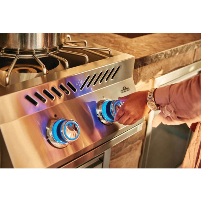 Napoleon Built-In 700 Series Gas Power Burner With Stainless Steel Cover