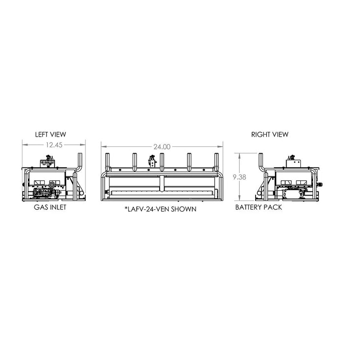 Grand Canyon GFWOC GlowFire Arizona Weathered Oak Charred Gas Logs Only