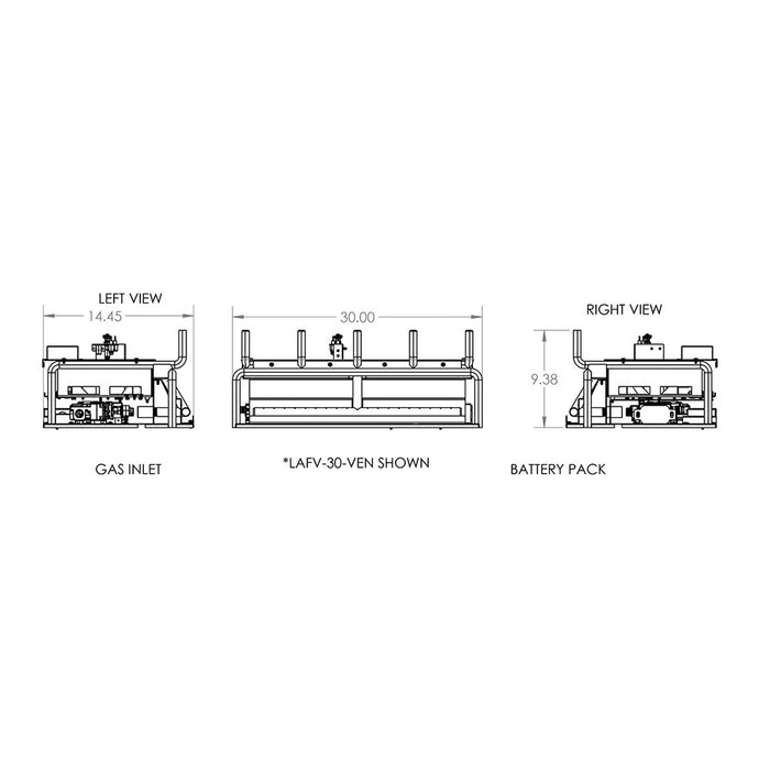 Grand Canyon GFWOC GlowFire Arizona Weathered Oak Charred Gas Logs Only