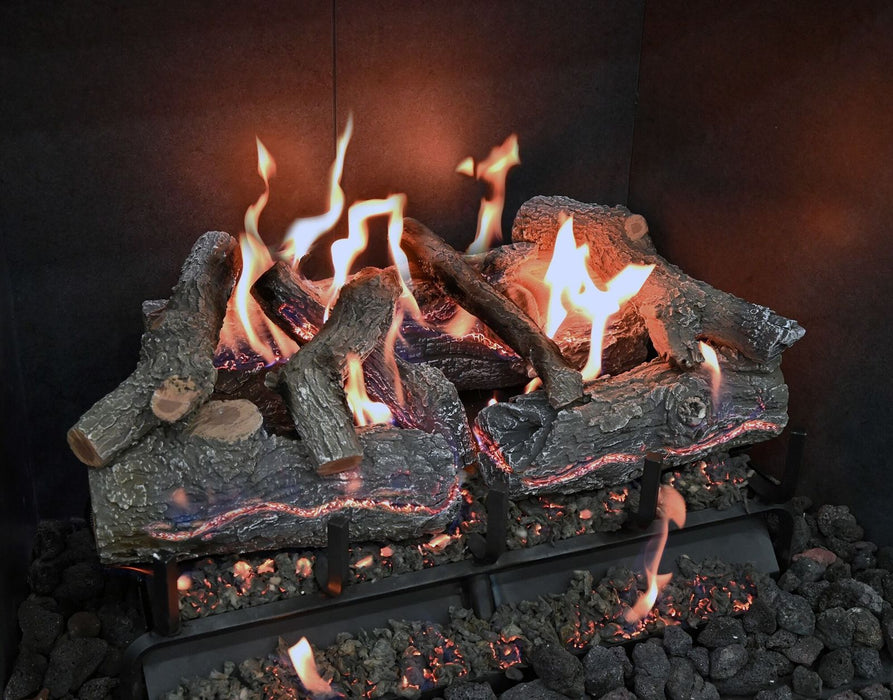 Grand Canyon GlowFire 18" Arizona Weathered Oak Charred Vented Gas Logs - GFWOC18