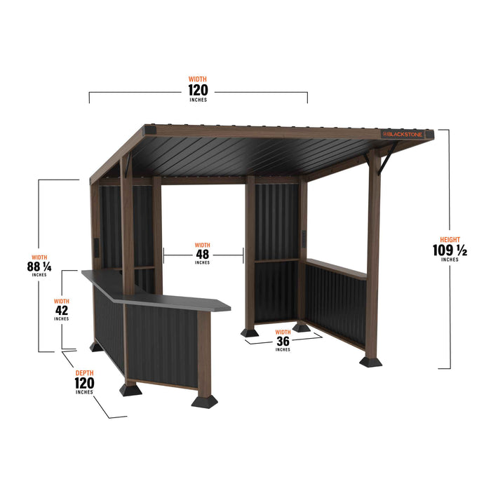 Blackstone 10 x 10-Foot Backyard Pavilion - 6000