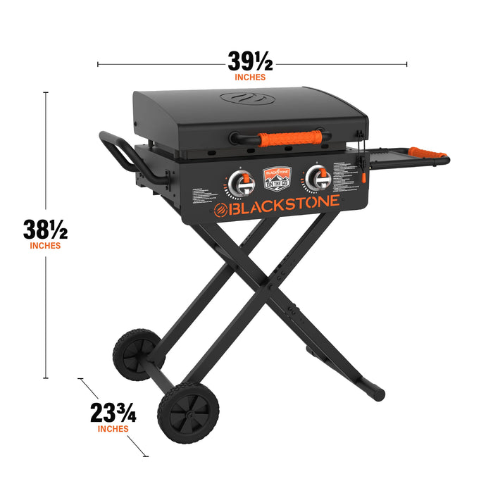 Blackstone 22-Inch On The Go Scissor Cart Griddle With Hood - 2350