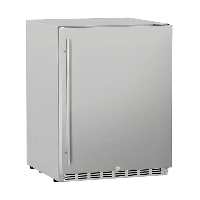 Summerset 24-Inch 5.3 Cu. Ft. Deluxe Right Hinge Outdoor Rated Compact Refrigerator - SSRFR-24D