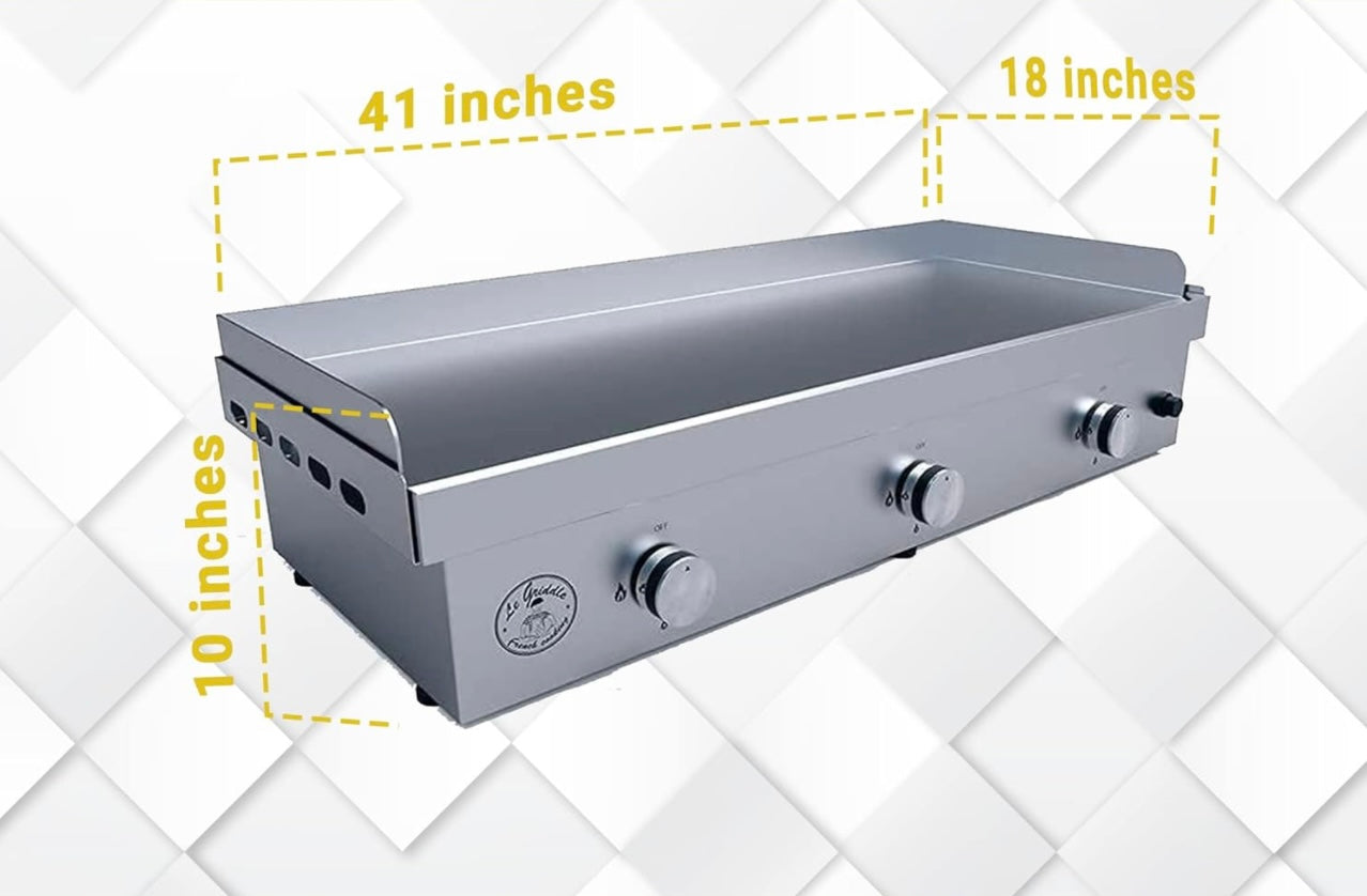 Spacious Griddle Top Cooking Surface