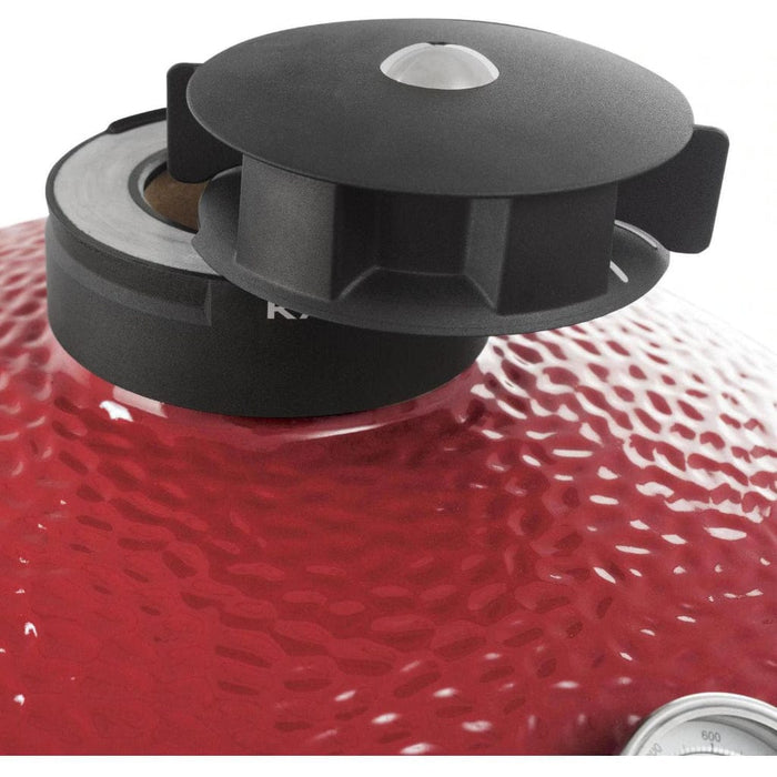 Kamado Joe 24-Inch Red Big Joe II Ceramic Charcoal Grill With Cart Bundle - BJ24RHC