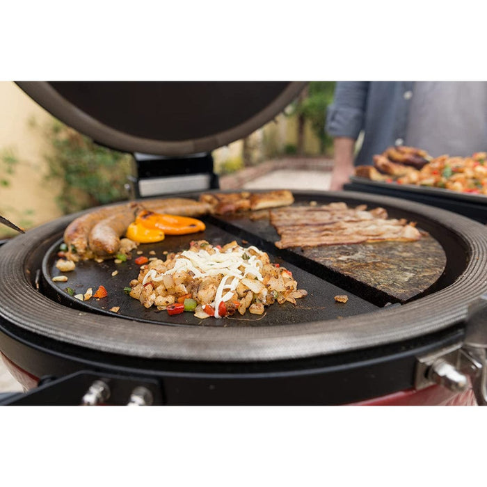 Kamado Joe Half Moon Cast Iron Reversible Griddle For Big Joe II & III 24-Inch Grills - BJ-HCIGRIDDLE