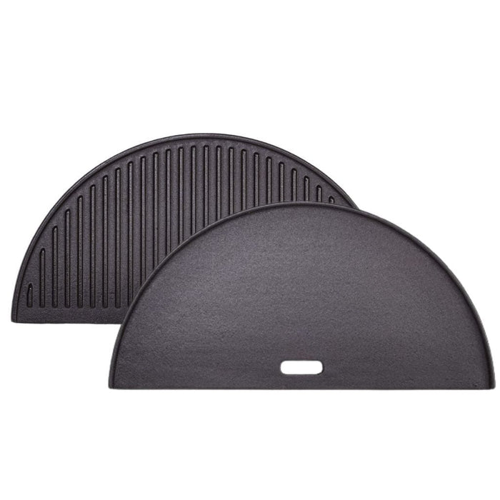 Kamado Joe Half Moon Cast Iron Reversible Griddle For Big Joe II & III 24-Inch Grills - BJ-HCIGRIDDLE