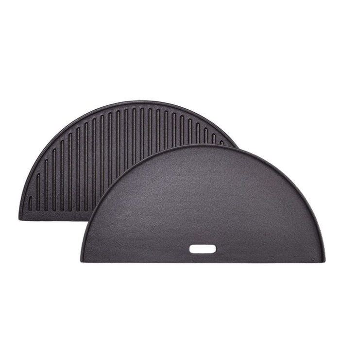 Kamado Joe Half Moon Cast Iron Reversible Griddle For Classic 18-Inch Grills - KJ-HCIGRIDDLE