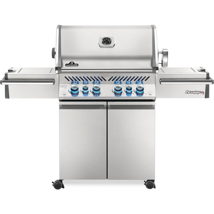 Napoleon Prestige PRO 500 Gas Grill With Infrared Rear Burner, Infrared Side Burners, & Rotisserie Kit