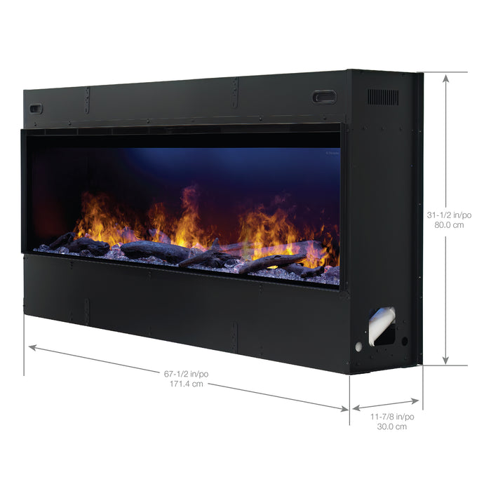 Dimplex 66-Inch Opti-Myst Linear Built-In Electric Fireplace - OLF66