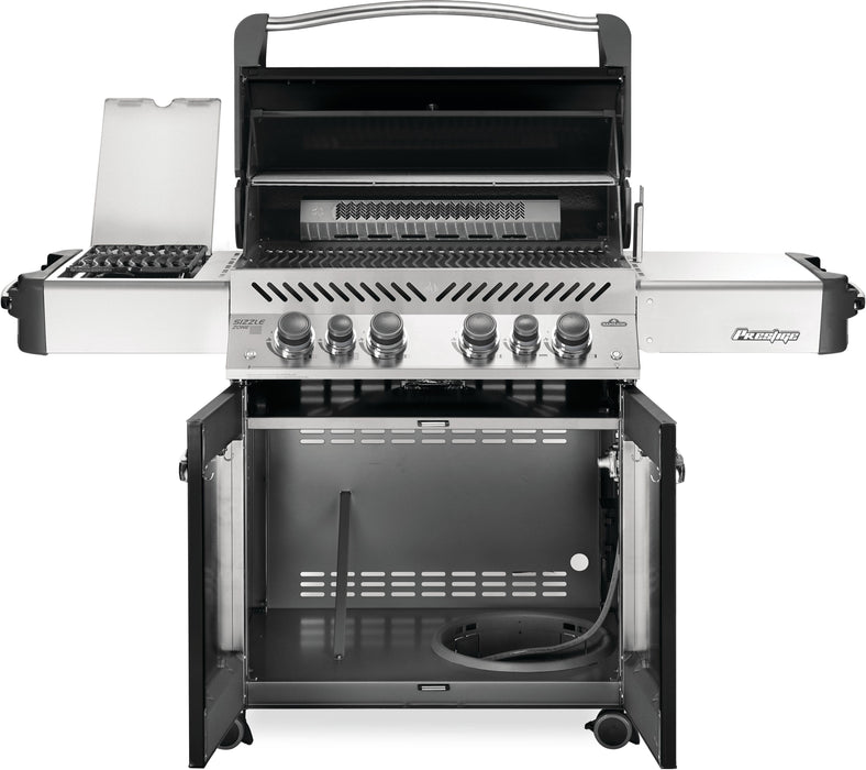 Napoleon Prestige 500 Gas Grill With Infrared Rear Burner, Infrared Side Burner, & Rotisserie Kit