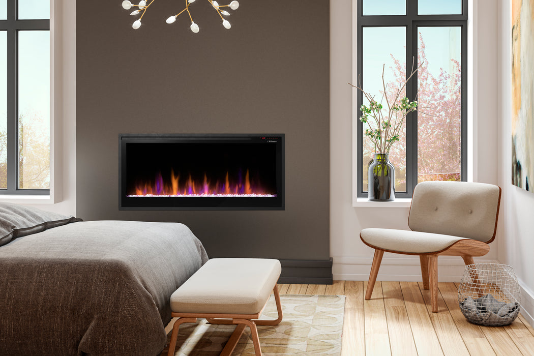 Dimplex Multi-Fire Slim 42-Inch Built-In Linear Electric Fireplace - PLF4214-XS