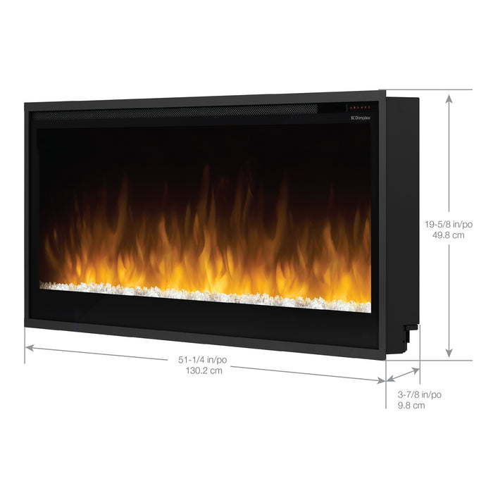 Dimplex Multi-Fire Slim 50-Inch Built-in Linear Electric Fireplace - PLF5014-XS