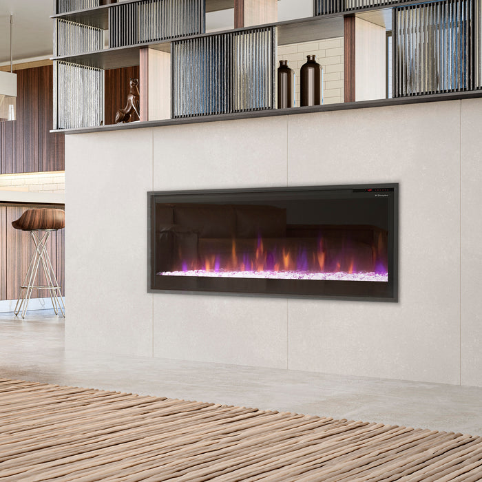 Dimplex Multi-Fire Slim 50-Inch Built-in Linear Electric Fireplace - PLF5014-XS