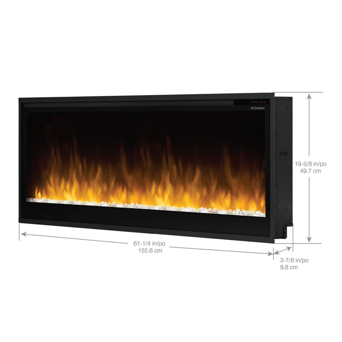 Dimplex Multi-Fire Slim 60-Inch Built-in Linear Electric Fireplace - PLF6014-XS