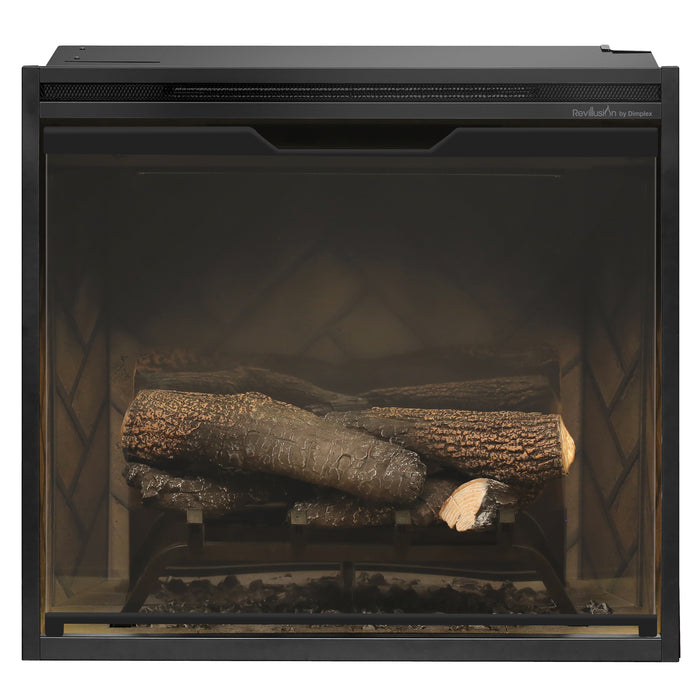 Dimplex Revillusion 24-Inch Built-In Electric Firebox, Herringbone Brick - RBF24DLX