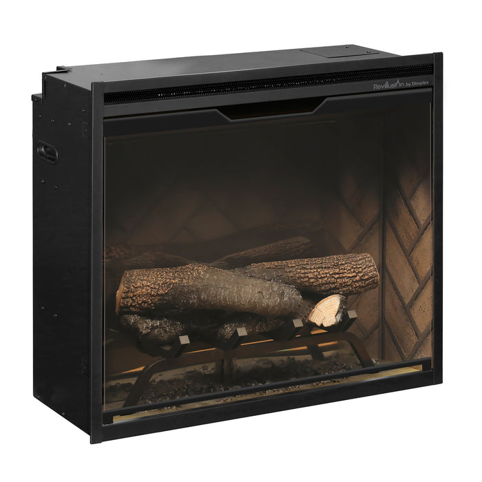 Dimplex Revillusion 24-Inch Built-In Electric Firebox, Herringbone Brick - RBF24DLX