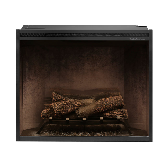 Dimplex Revillusion 30-Inch Built-In Firebox With Front Glass & Plug-Kit, Weathered Concrete - RBF30WC-FG