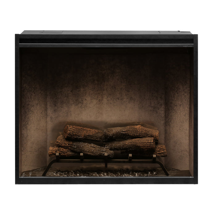 Dimplex Revillusion Portrait 36-Inch Built-In Electric Firebox With Glass & Plug Kit Weathered Concrete - RBF36PWC-FG