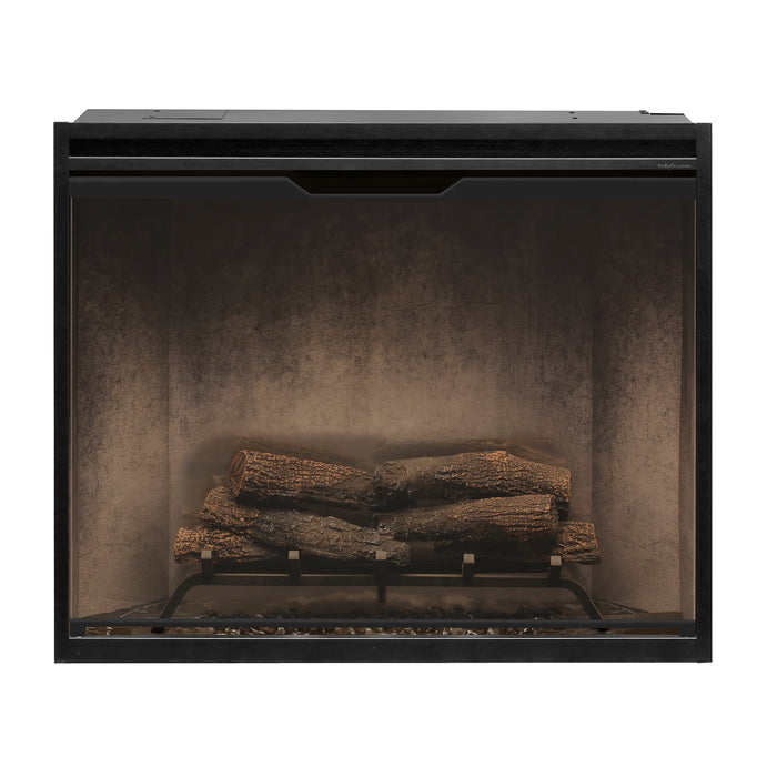 Dimplex Revillusion Portrait 36-Inch Built-In Electric Firebox With Glass & Plug Kit Weathered Concrete - RBF36PWC-FG